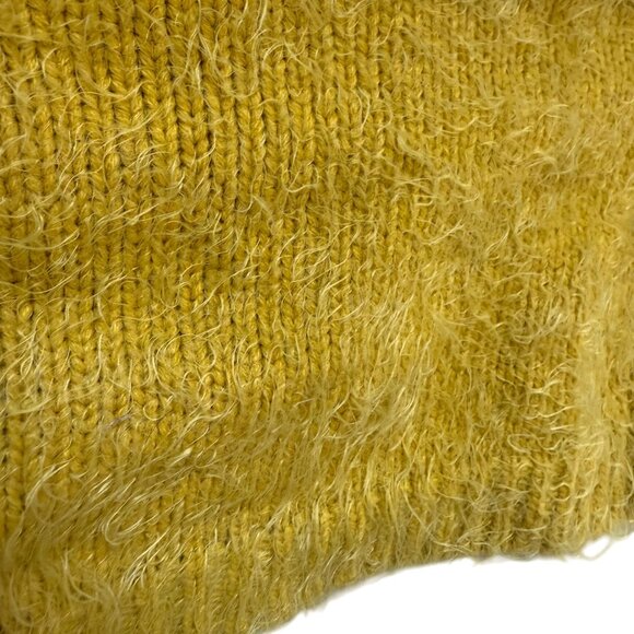 Suncoo Fuzzy Knit Sweater Women Tiger Graphic Ribbed Neckline Long Sleeve - Picture 4 of 11